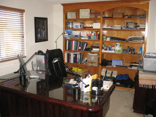 Loft with built-in Bookcase